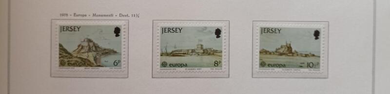 Francobolli Jersey Anno 1978 Europa Monumenti