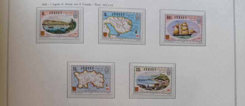 Francobolli Jersey Anno 1978 Legami con il Canada