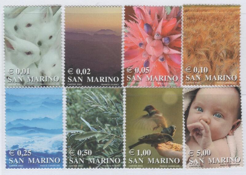 Francobolli San Marino Anno 2002 I colori della vita