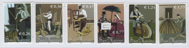 Francobolli San Marino Anno 2002 Antichi mestieri