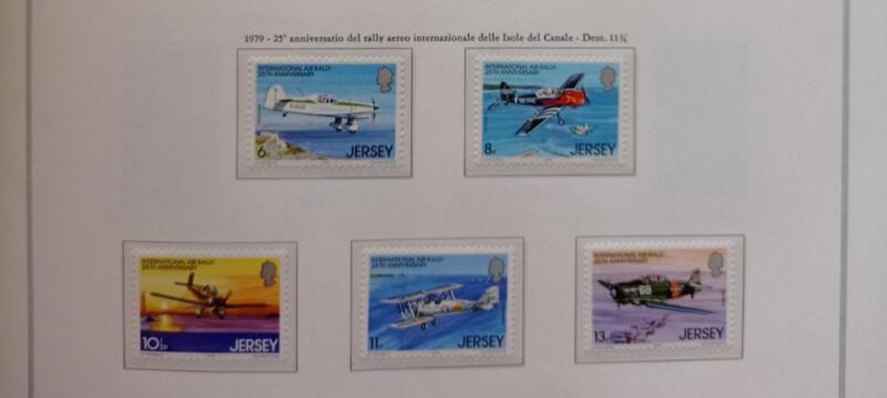 Francobolli Jersey Anno 1979 25esimo anniversario del rally aereo internazionale