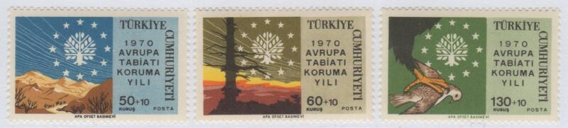 Francobolli Turchia Anno 1970 Anno europeo per la conservazione della natura