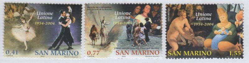 Francobolli San Marino Anno 2004 Unione Latina
