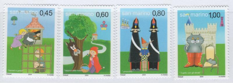Francobolli San Marino Anno 2004 Un mondo di di favole