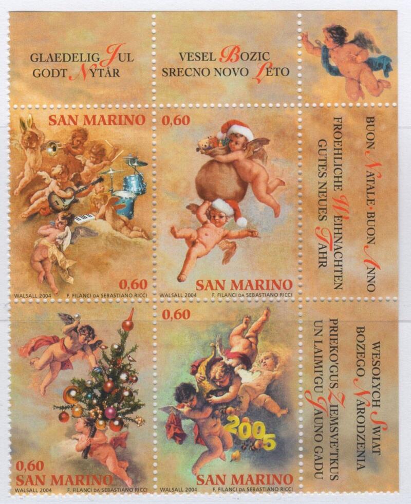 Francobolli San Marino Anno 2004 Natale