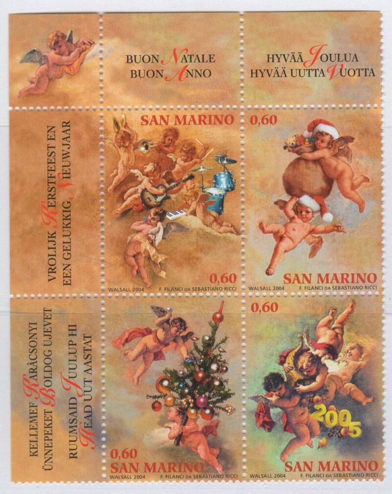 Francobolli San Marino Anno 2004 Natale