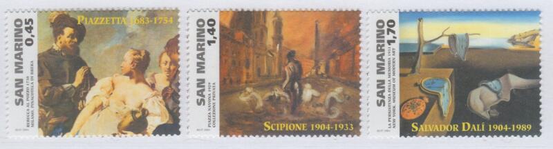 Francobolli San Marino Anno 2004 Personaggi della pittura