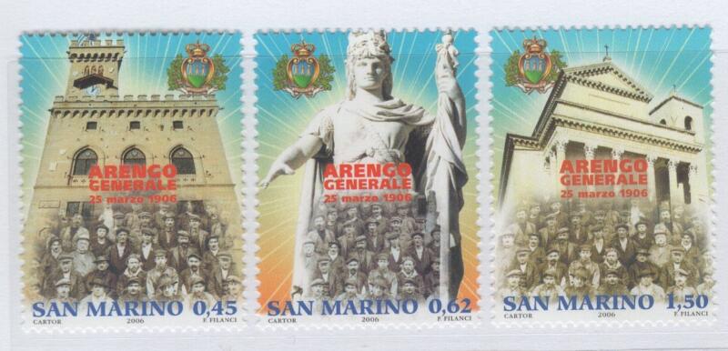 Francobolli San Marino Anno 2006 Arengo Generale 25 marzo 1906