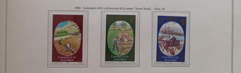 Francobolli Jersey Anno 1980 Centenario della patata Jersey Royal