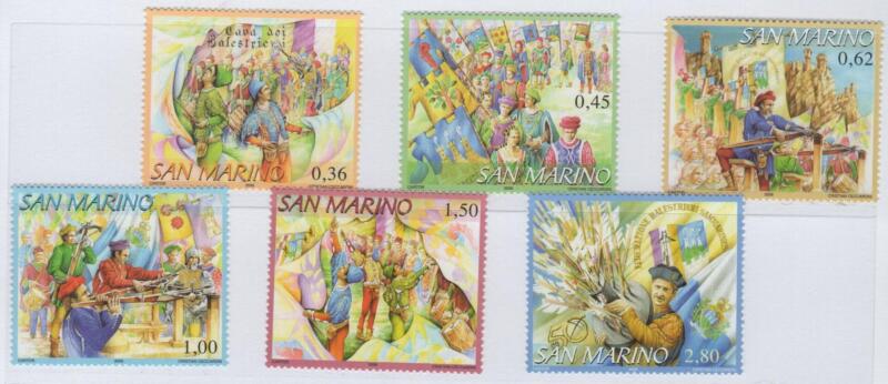 Francobolli San Marino Anno 2006 50esimo anniversario del Corpo dei Balestrieri