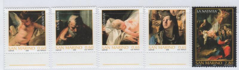 Francobolli San Marino  Anno 2006 Natale
