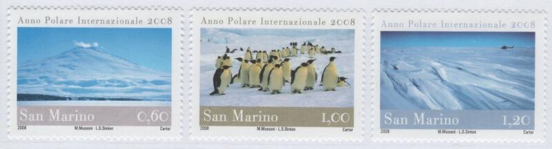 Francobolli San Marino Anno 2008 Anno Polare internazionale