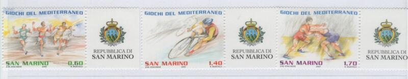Francobolli San Marino Anno 2009 Giochi del Mediterraneo