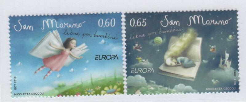 Francobolli San Marino Anno 2010 Europa Libri per l'infanzia