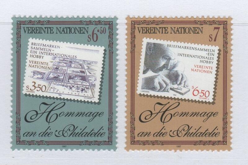 Francobolli Nazioni Unite – ONU Ufficio di Vienna Anno 1997 Omaggio alla Filatelia