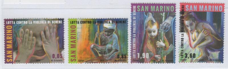 Francobolli San Marino Anno 2014 Lotta contro la violenza di genere