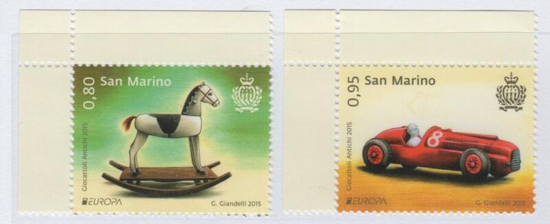 Francobolli San Marino Anno 2015 Europa Giocattoli d'epoca
