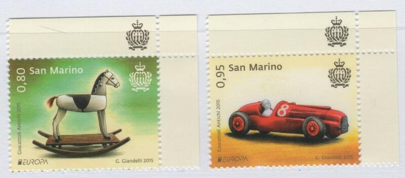 Francobolli San Marino Anno 2015 Europa Giocattoli d'epoca