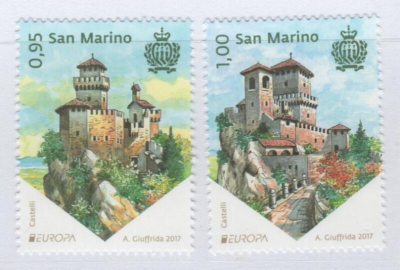 Francobolli San Marino Anno 2017 Europa Castelli
