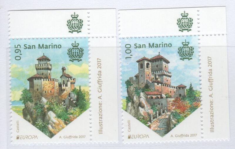 Francobolli San Marino Anno 2017 Europa Castelli