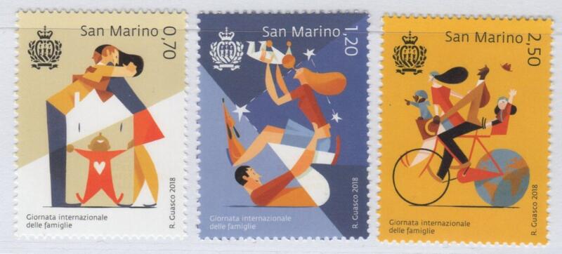 Francobolli San Marino Anno 2018 Giornata internazionale delle famiglie