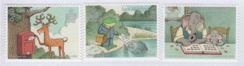 Francobolli San Marino Anno 2018 Posta speciale Francobolli augurali