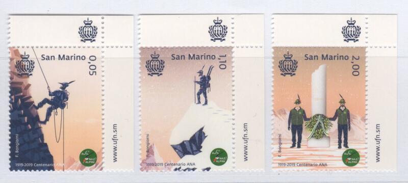 Francobolli San Marino Anno 2019 Centenario dell'Associazione Nazionale Alpini