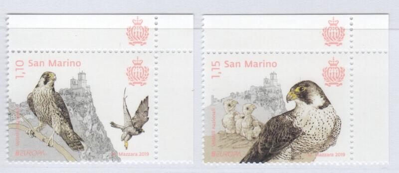 Francobolli San Marino Anno 2019 Europa Uccelli