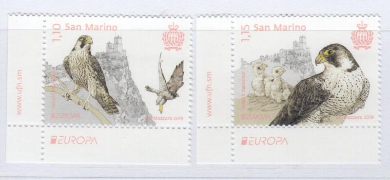 Francobolli San Marino Anno 2019 Europa Uccelli