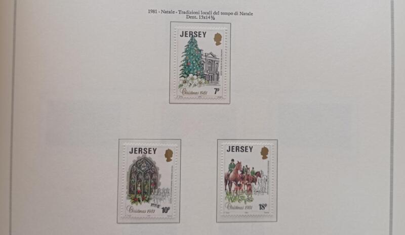 Francobolli Jersey  Anno 1981 Natale