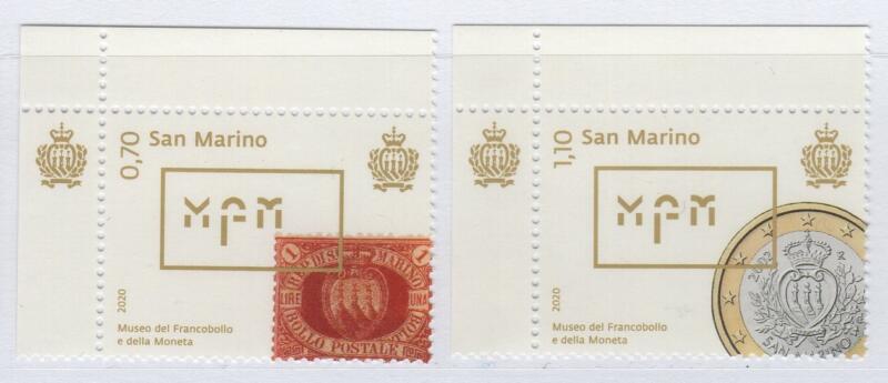 Francobolli San Marino Anno 2020 Museo del Francobollo e della Moneta