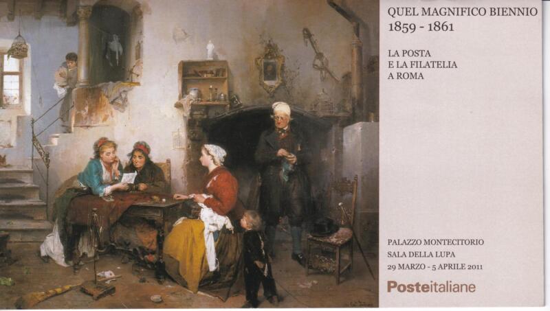 Libretto Italia Anno 2011 'Quel magnifico biennio 1859-1861' Mostra filatelica a Palazzo Montecitorio