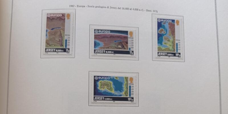 Francobolli Jersey  Anno 1982 Europa Avvenimenti storici