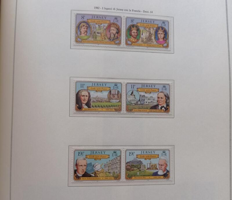 Francobolli Jersey  Anno 1982 Legami con la Francia