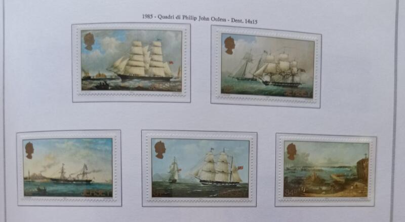 Francobolli Jersey Anno 1985 Artisti di Jersey