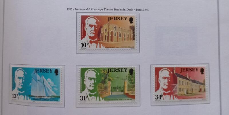Francobolli Jersey Anno 1985 Thomas B. Davis