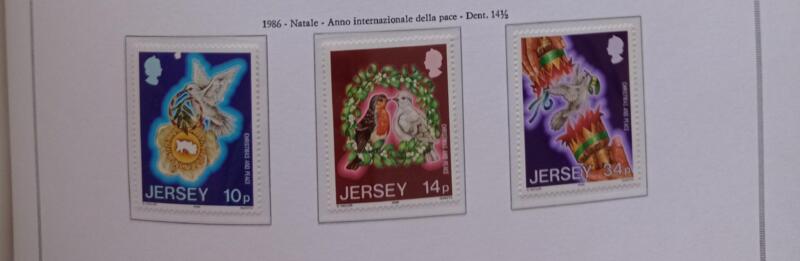 Francobolli Jersey Anno 1986 Natale