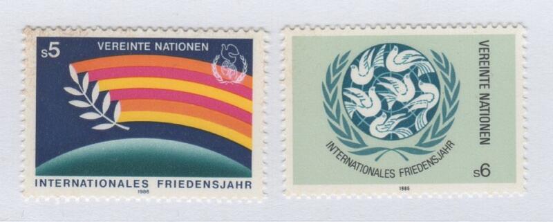 Francobolli Nazioni Unite – ONU Ufficio di Vienna Anno 1986 Anno internazionale della Pace