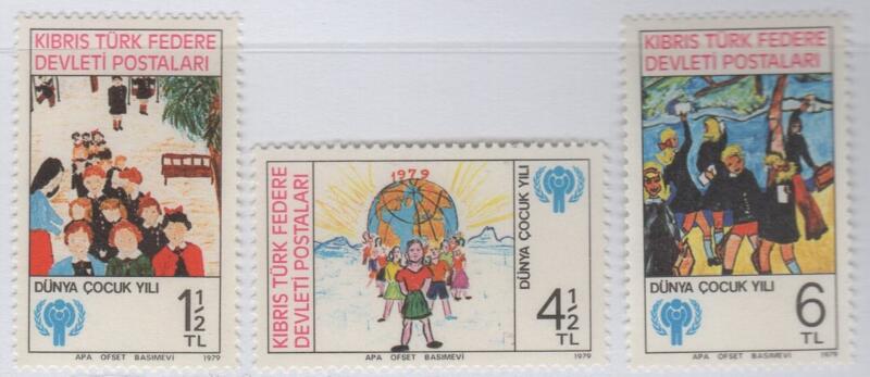 Francobolli Cipro Turca Anno 1979 Anno internazionale del fanciullo
