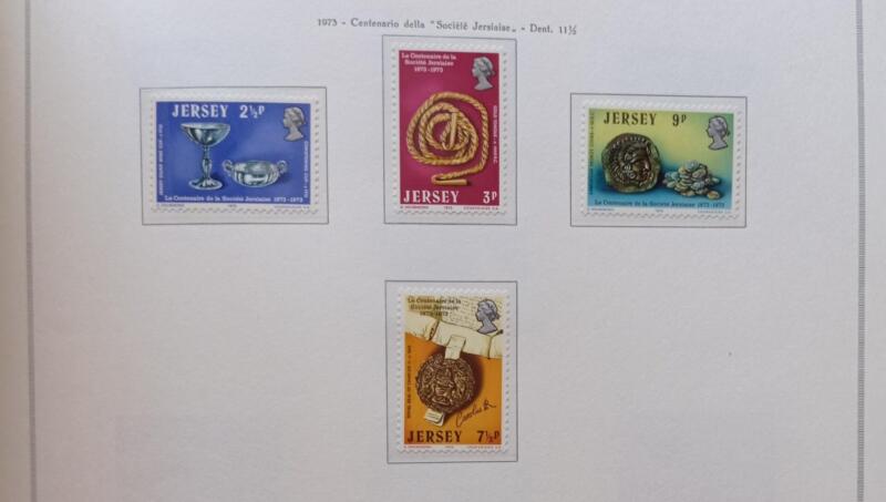 Francobolli Jersey Anno 1973 Centenario della Società di Jersey