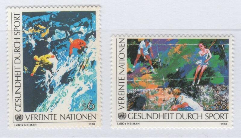 Francobolli Nazioni Unite – ONU Ufficio di Vienna Anno 1988 Sport e Salute