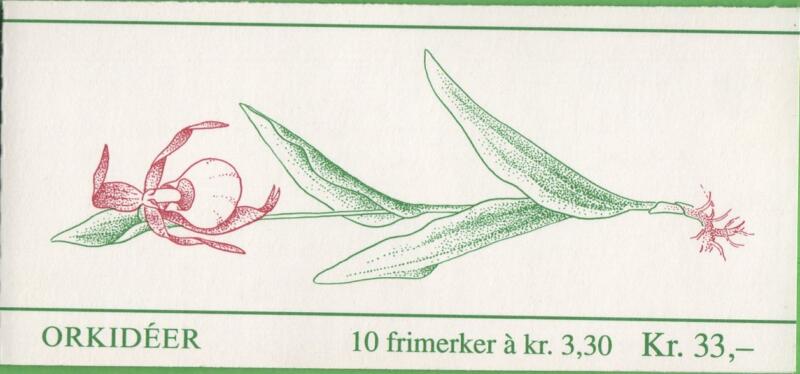 Libretto Norvegia Anno 1992 Orchidee