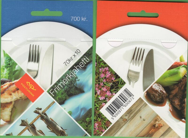 Coppia di Libretti Islanda Anno 2005 Europa Gastronomia