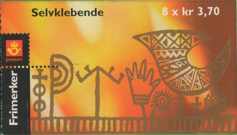 Libretto Norvegia Anno 1997 Natale Autoadesivi