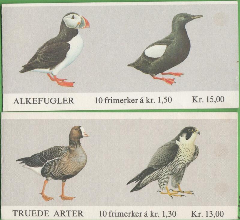 Coppia di Libretti Norvegia Anno 1981 Uccelli
