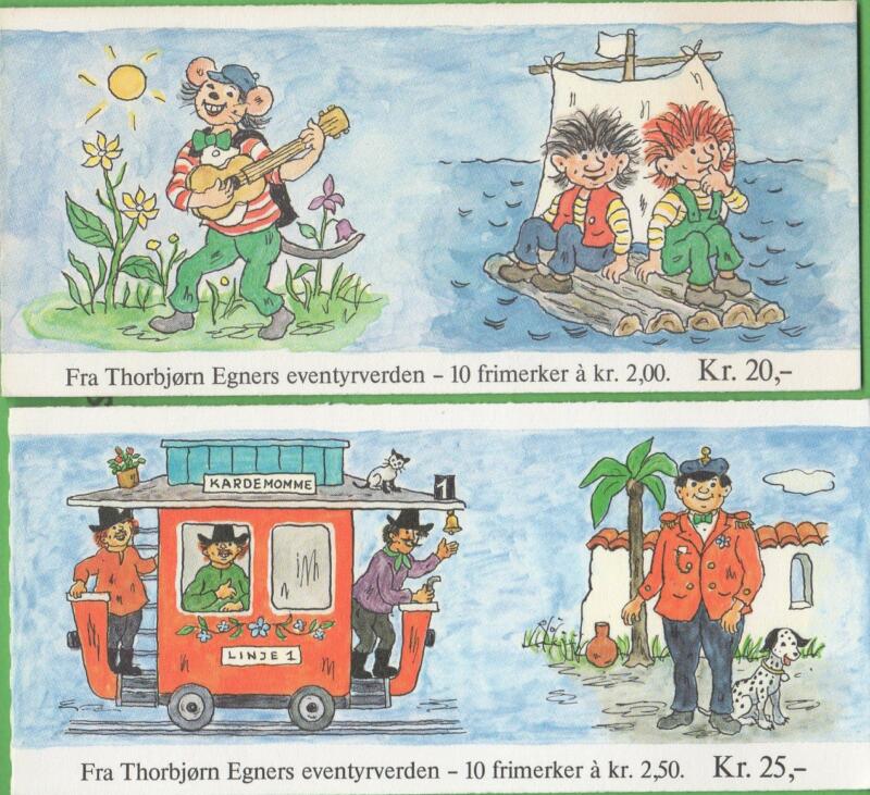 Coppia di Libretti Norvegia Anno 1984 Racconti per bambini