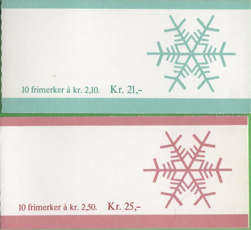 Coppia di Libretti Norvegia Anno 1986 Antiche vetrate