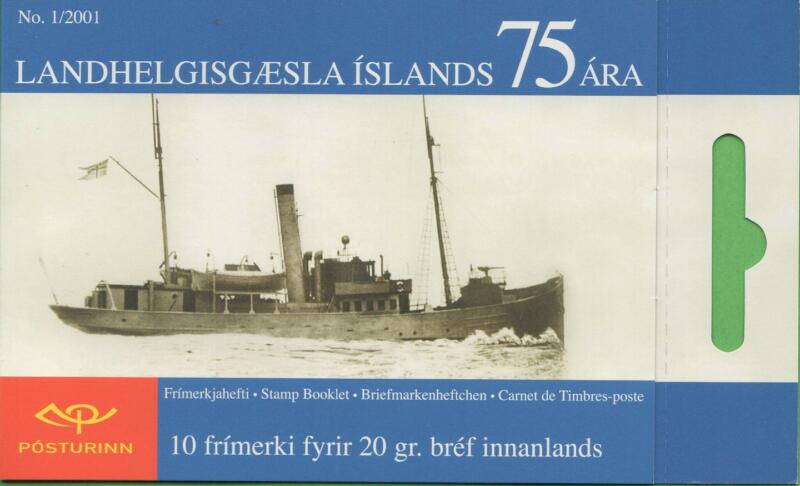 Libretto Islanda Anno 2001 75esimo anniversario dell'istituzione della Guardia costiera