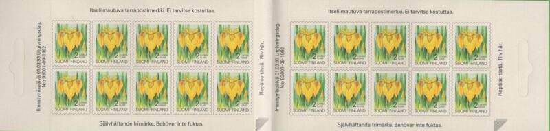 Minifoglio Finlandia Anno 1993 Piante e fiori delle province finlandesi Autoadesivo