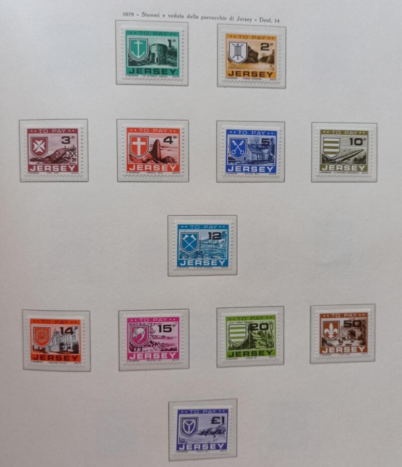 Francobolli Segnatasse Jersey Anno 1978